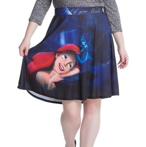 Disney The Little Mermaid Ariel Part Of Your World Sublimation Skirt Plus Size 3